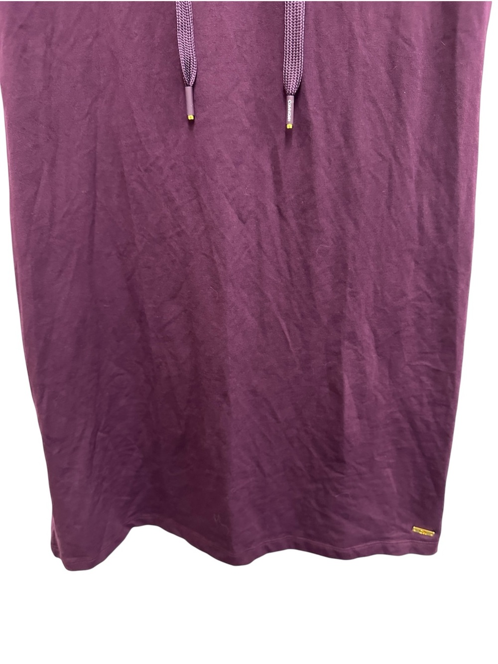 Calvin Klein plum purple lace up front dress with drawstring tie Size M NEW - Picture 5 of 12